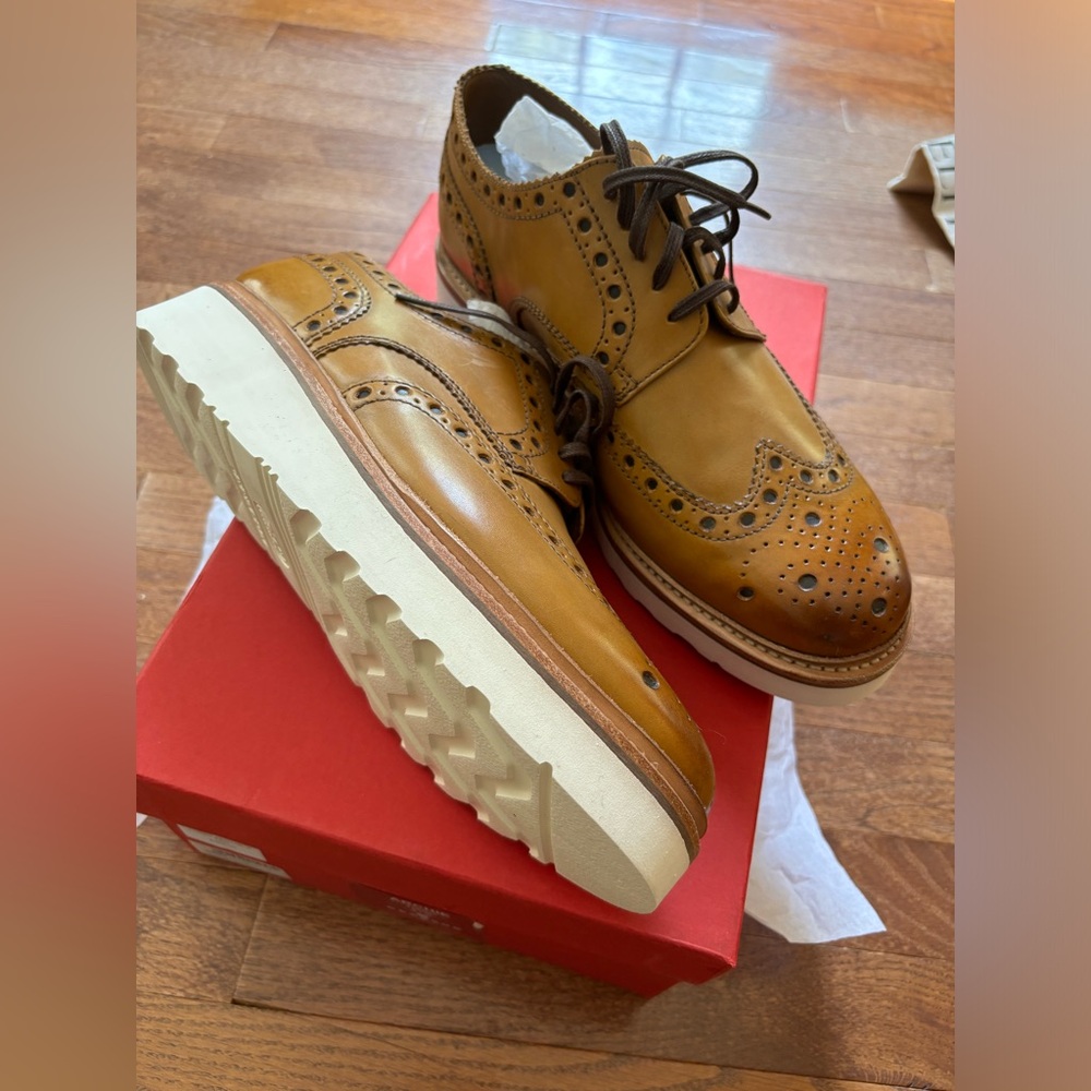 New.  Grenson - Archie Tan. Size UK 9 or US 10 - Picture 2 of 7